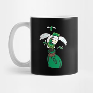 money flying Mug